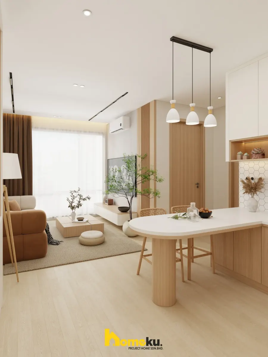 Type A Muji Warmth — living and dining