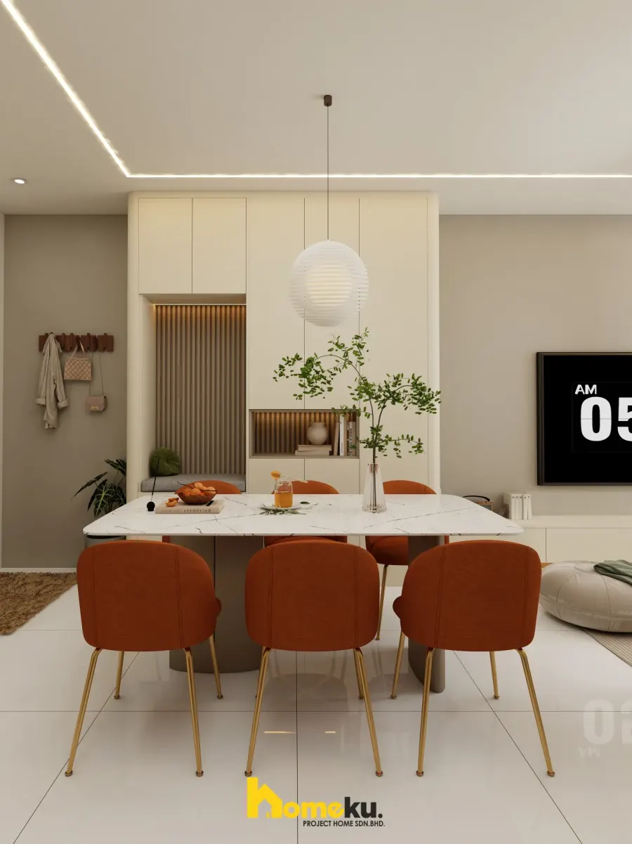 Type B Contemporary Living — dining area